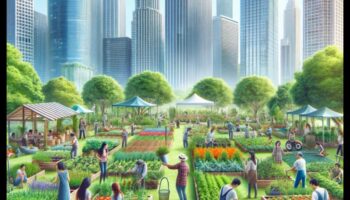 البستنة الشاهقة: البستنة الحضرية المسرات فوق المدينة