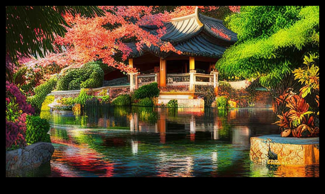 حديقة سيمفونية: صياغة الخلوات الهادئة مع عناصر داهية